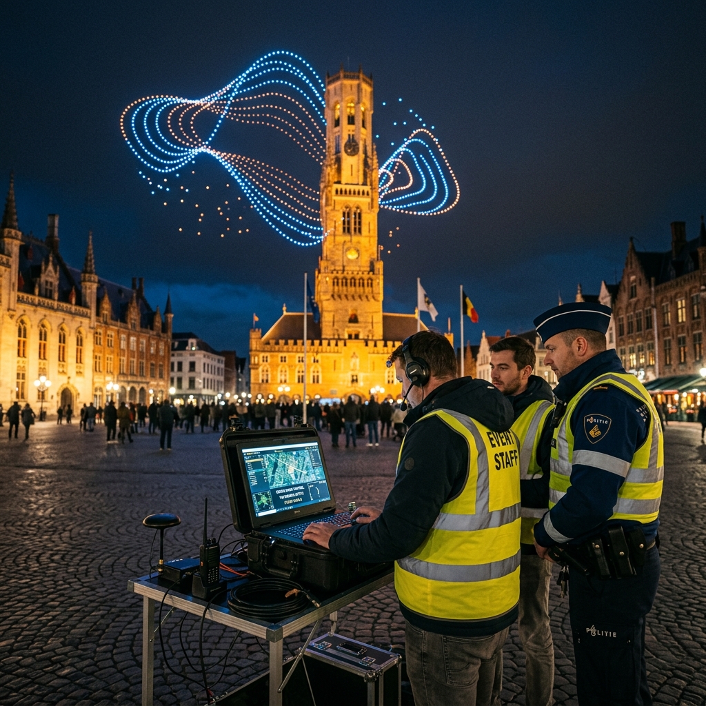 Belgische luchtvaartautoriteit controleert illegale droneshows