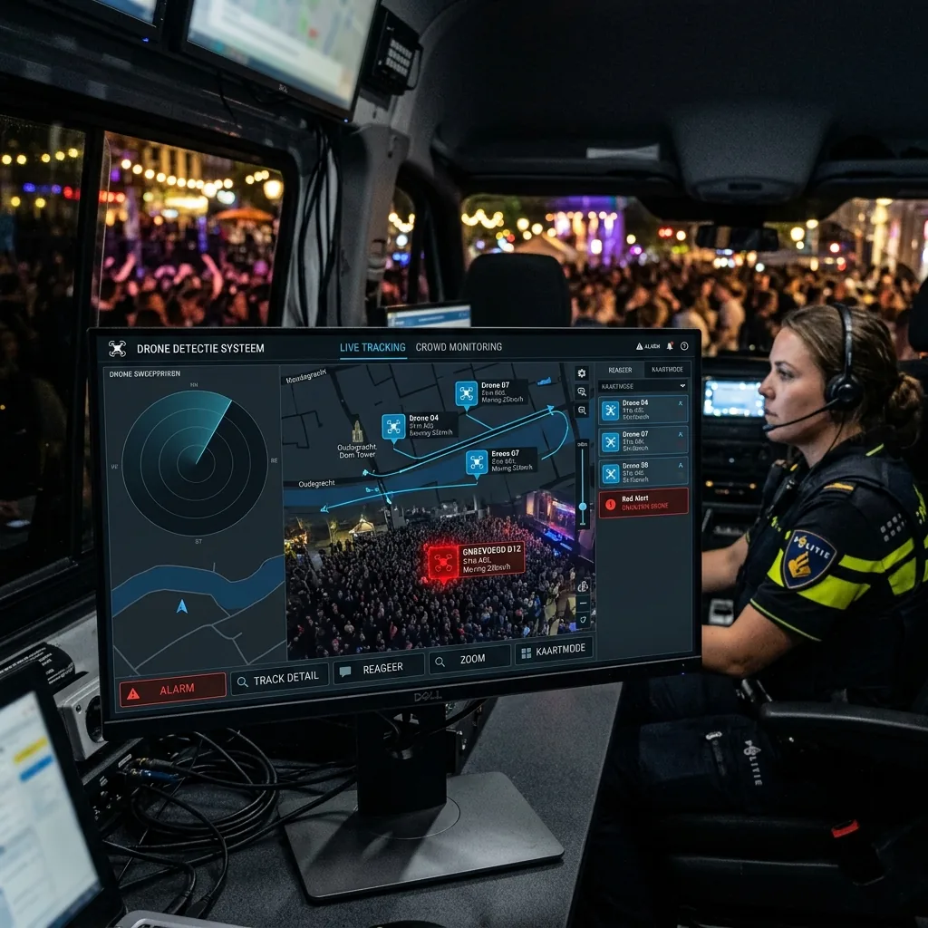 Politie zet voor het eerst dronedetectie in tijdens Vierdaagsefeesten Nijmegen