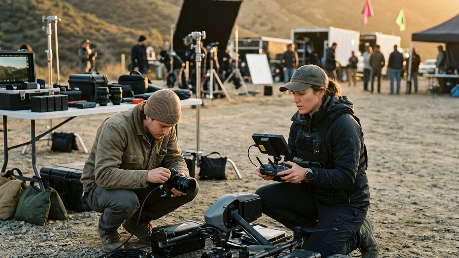 Esthetiek van symmetrie en framing met cinema drones