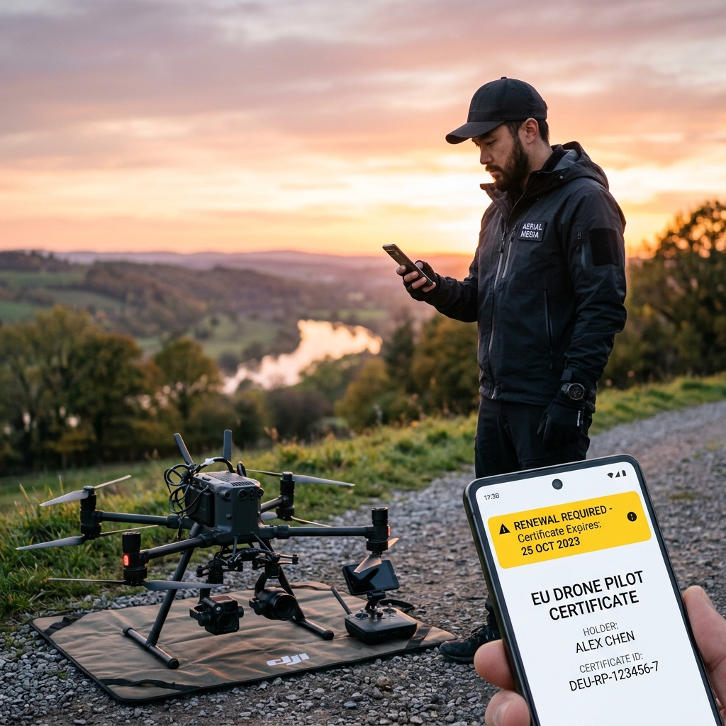 Verlenging van exploitatievergunning voor drone operators